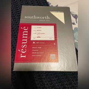 SOLD ❌New 100 Sheets Of 24lb Resume Paper